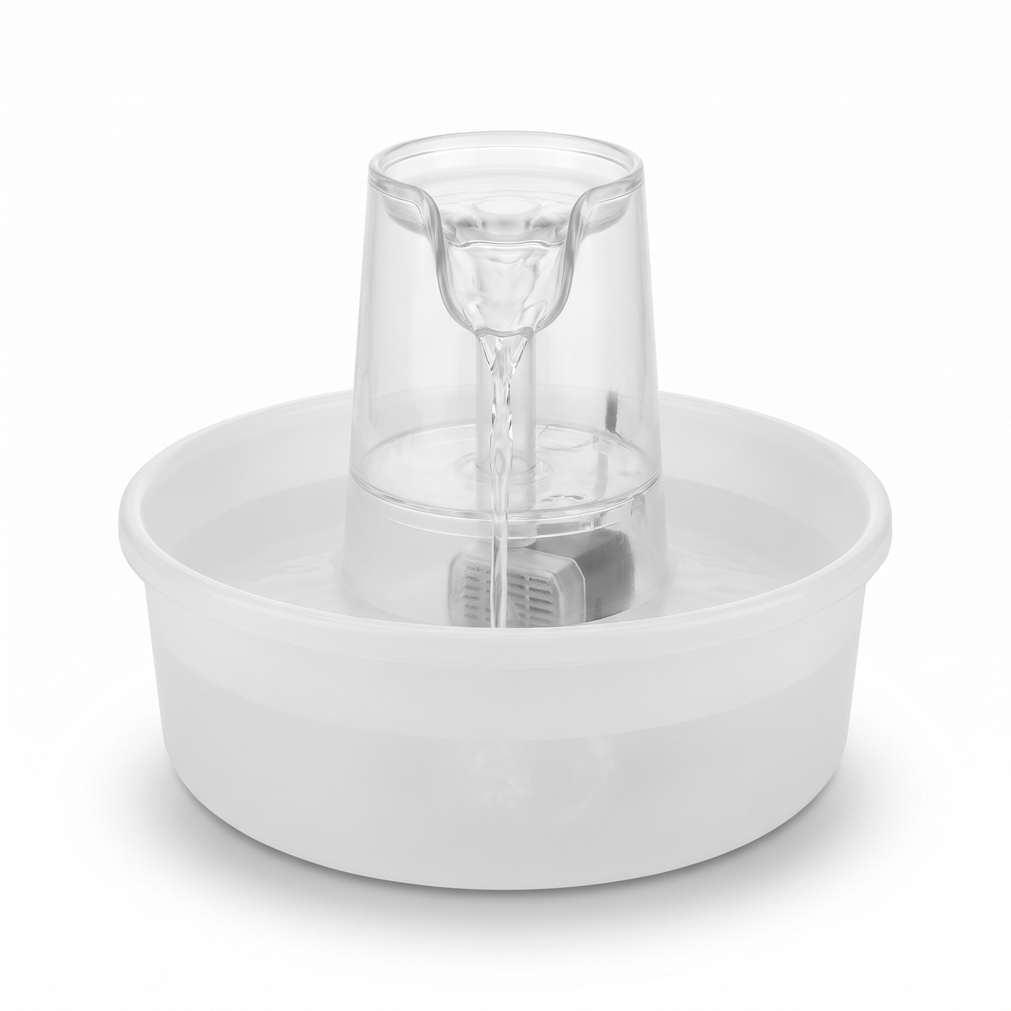 Cat Water Fountain 1L, Quiet Ceramic Cat Drinking Fountain