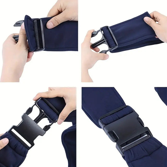 Adjustable quick-release buckle on the pet sling carrier strap