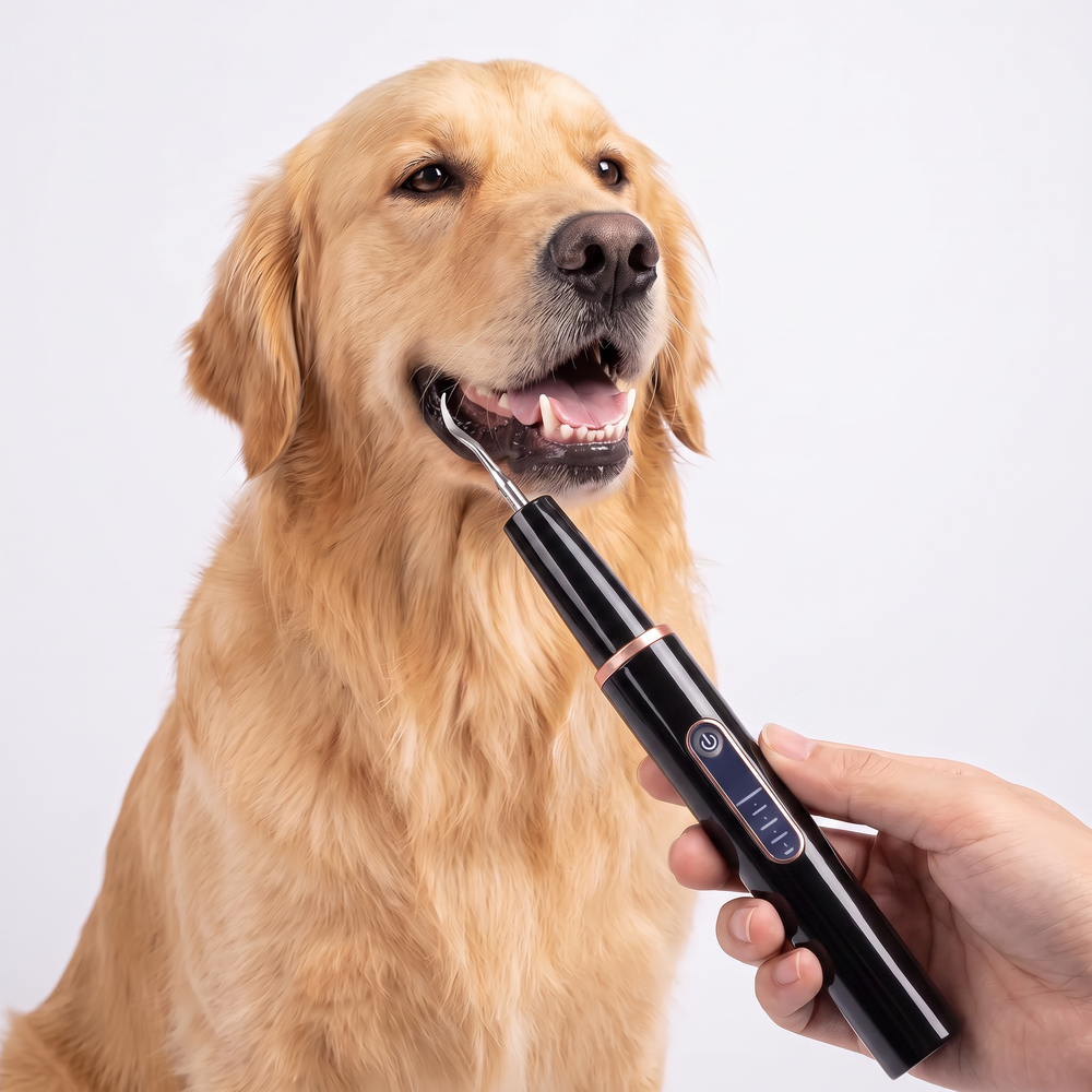 Dog teeth cleaning kit black