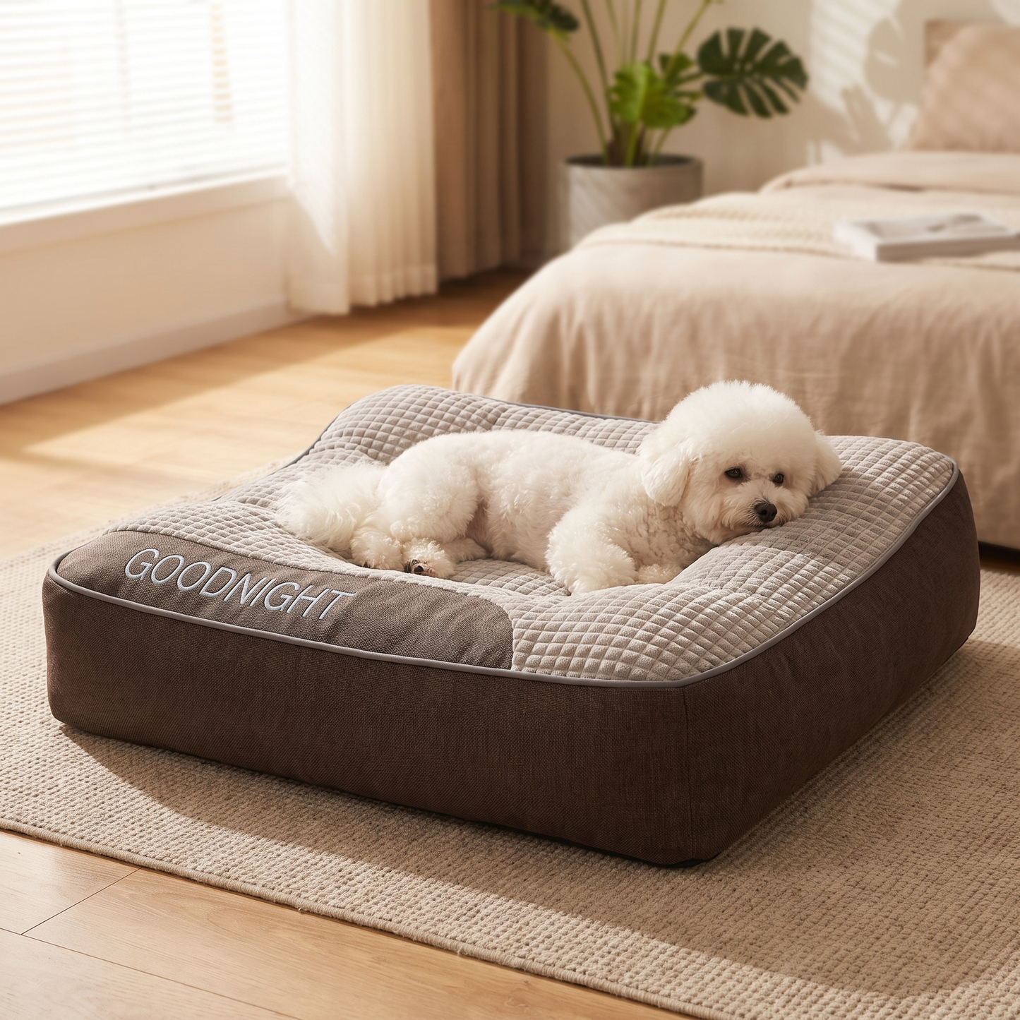 Orthopaedic Dog Bed - Large Sofa Cushion with Bolster & Headrest