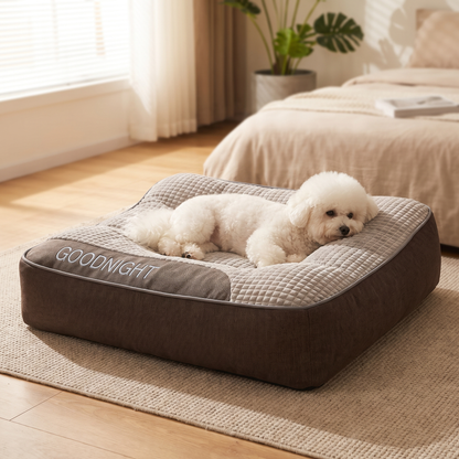 Orthopaedic Dog Bed - Large Sofa Cushion with Bolster & Headrest