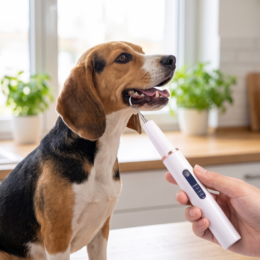 Dog Teeth Cleaning Kit, Ultrasonic Plaque and Tartar Cleaner