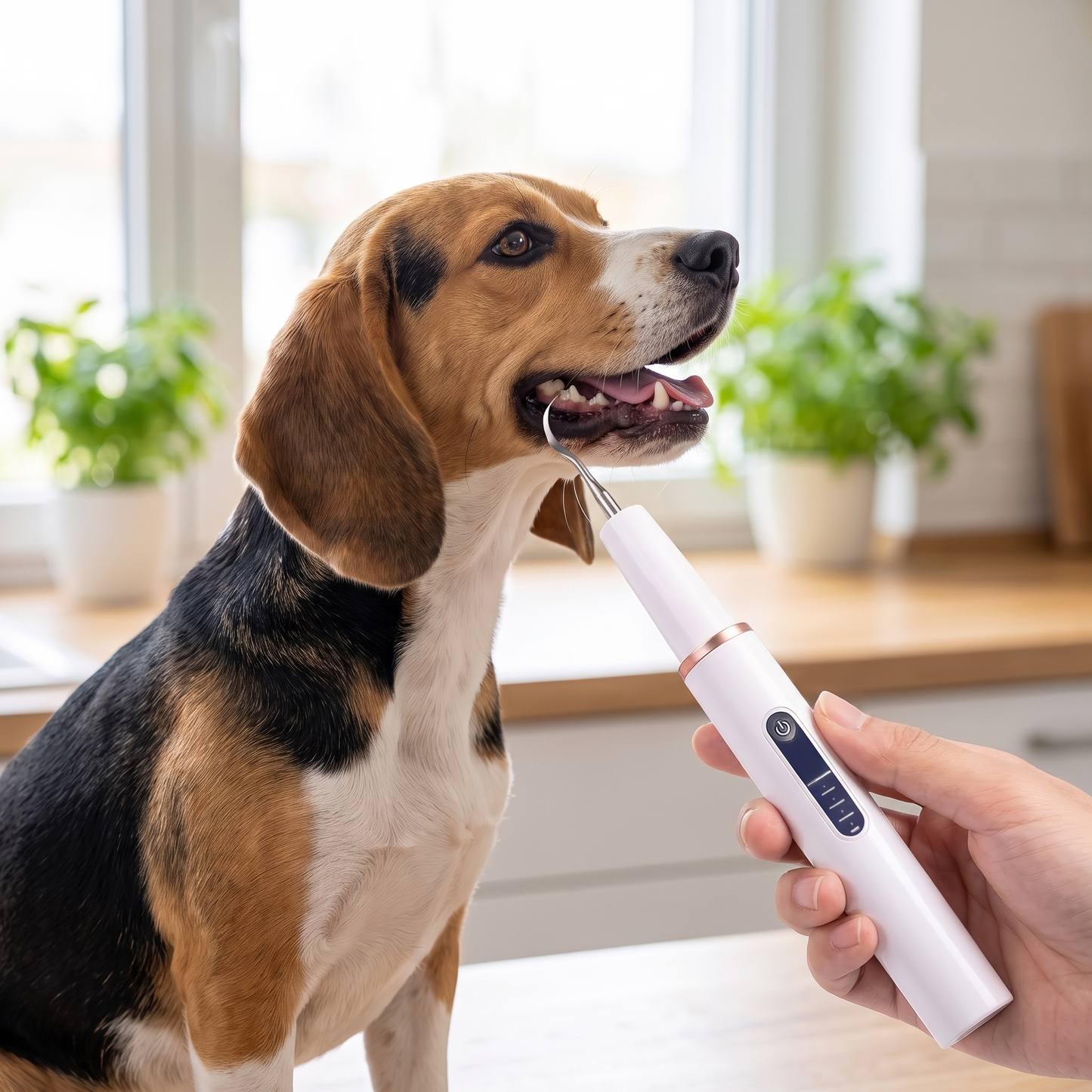 Dog Teeth Cleaning Kit, Ultrasonic Plaque and Tartar Cleaner