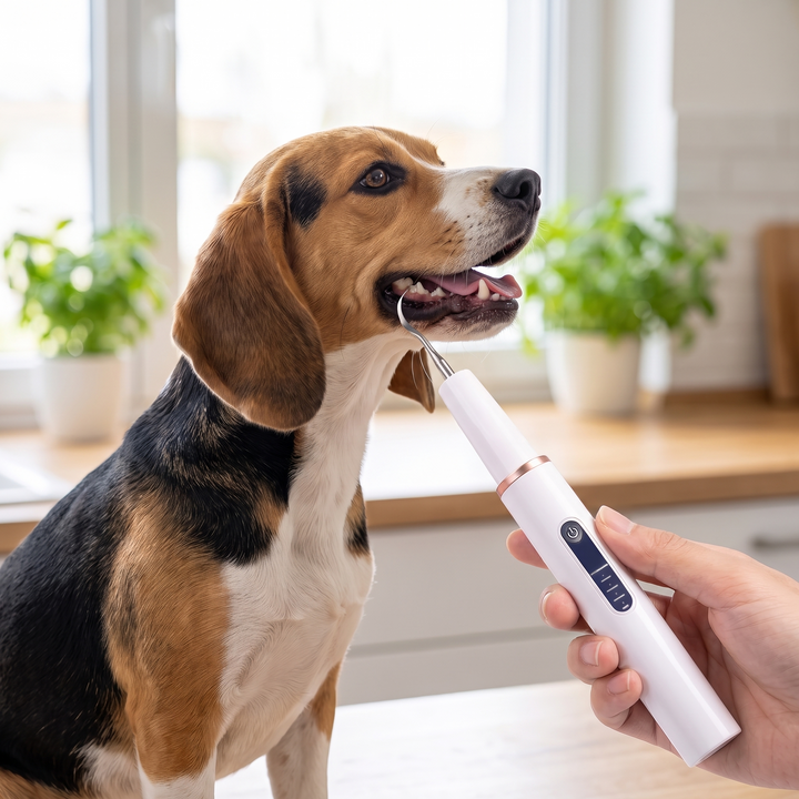 Dog Teeth Cleaning Kit, Ultrasonic Plaque and Tartar Cleaner