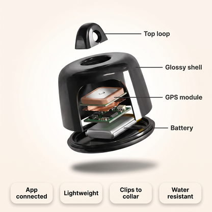 Pet Tracker Mini GPS Collar Locator for Dogs and Cats