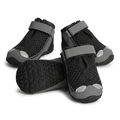 Dog Boots with Waterproof Grip Soles, Paw Protection Set of 4