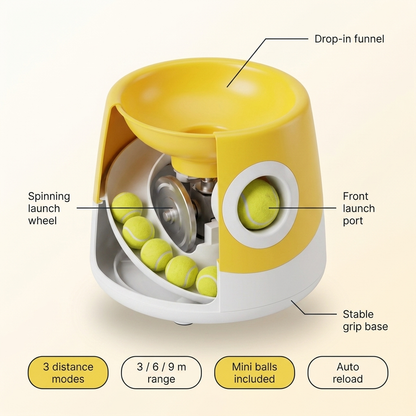 Dog Ball Launcher - Automatic Interactive Fetch Machine