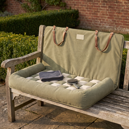 dog car seat bed for back seat travel bolster for large dogs in use