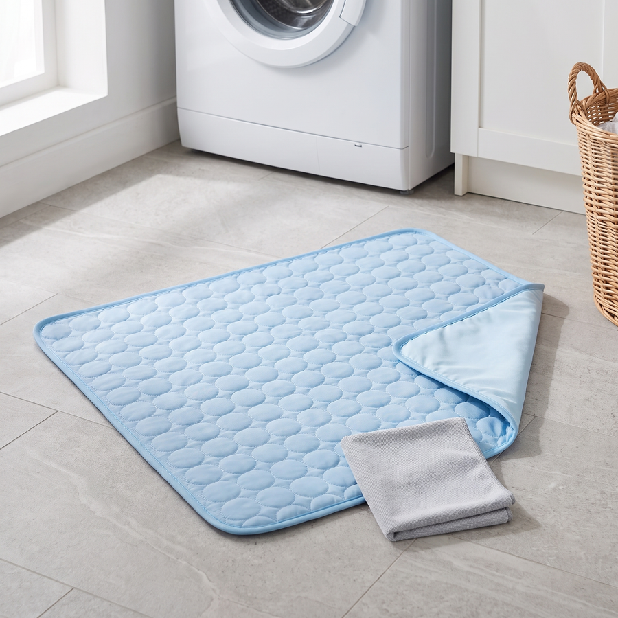 dog cooling mat self cooling pet pad for dogs and cats in use